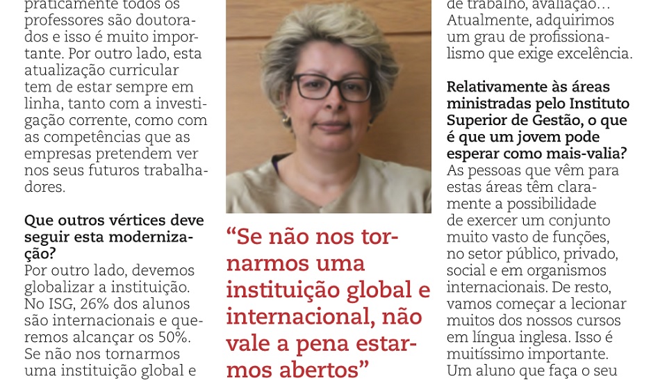 Entrevista de Teresa Damásio à revista Fórum Estudante