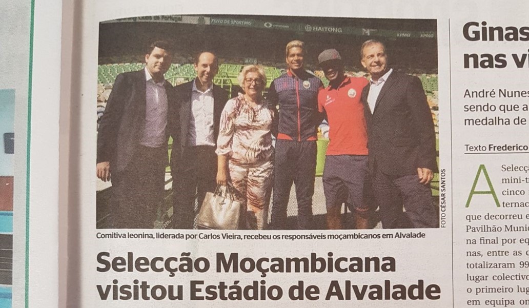 Seleção Moçambicana visitou Estádio de Alvalade