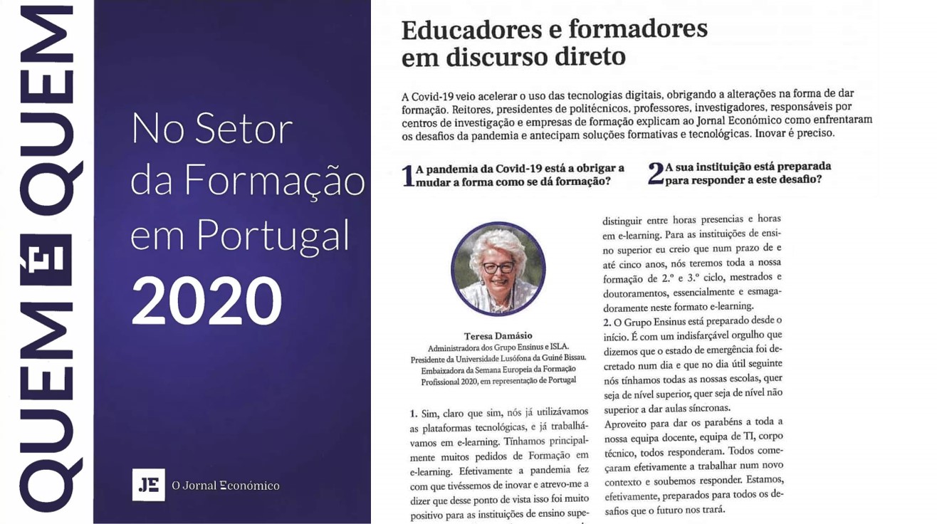Jornal Económico: Quem é Quem no setor da formação em Portugal 2020